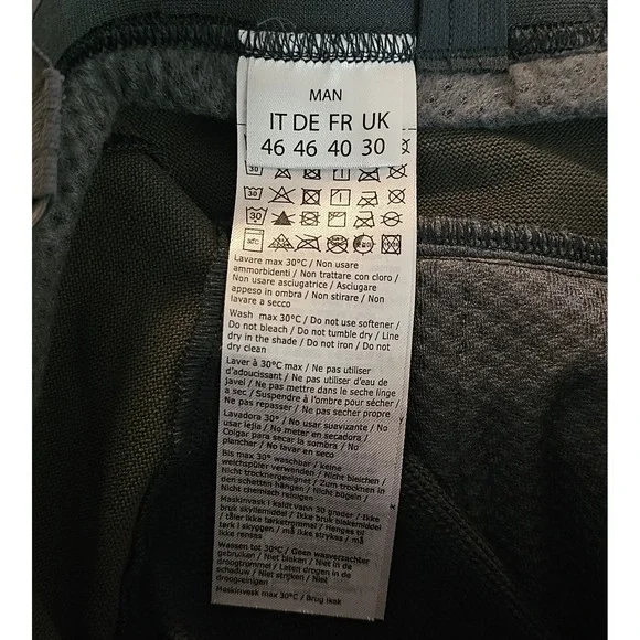Karpos Pietena Pants Mens Size 46 US Small Gray Hiking Stretch Insulated